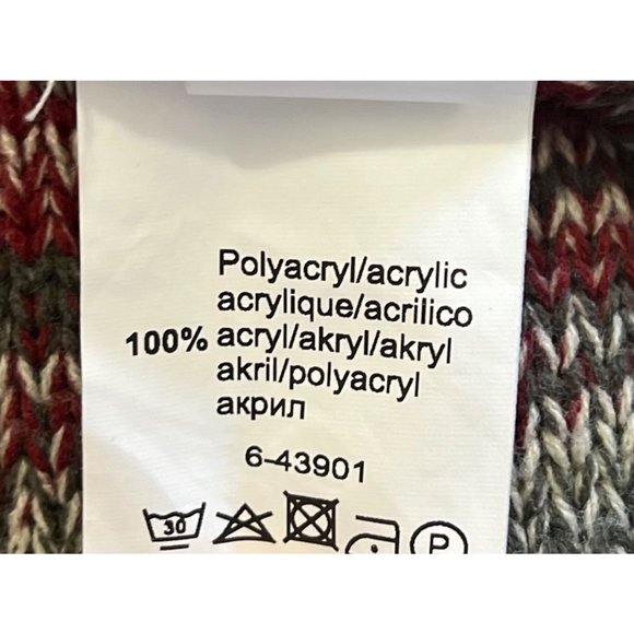 VENUS Women’s Striped Hooded Knit Acrylic Sweater Size L - Picture 6 of 6